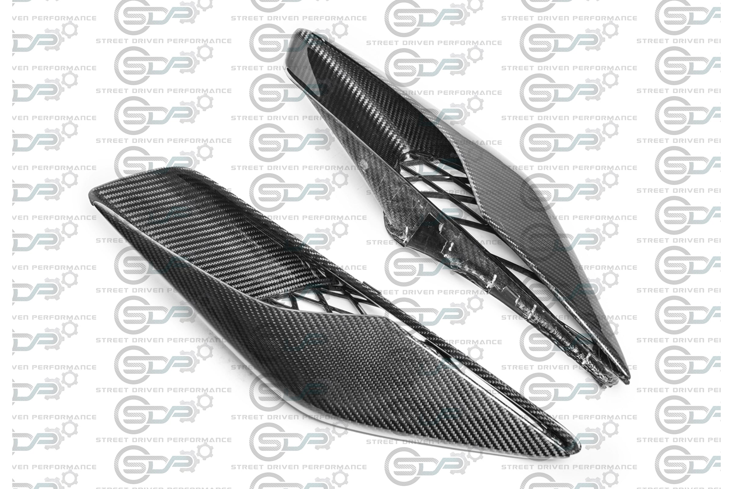 2014-2019 C7 - Corvette - Carbon Fiber Rear Quarter Panel Vents - Z06 Style